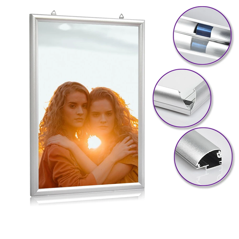 Wall Mounted Snap Menu Four Side Open Led Aluminum Clip Frame China