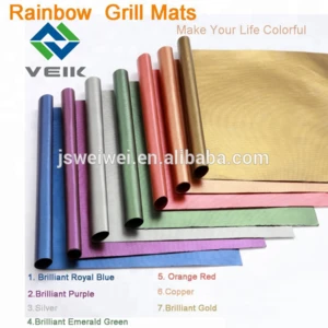 Waterproof Copper Grill Baking Mat Golden mats Grillmat non-stick bbq
