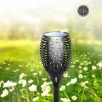 Waterproof LED Solar Panel Power PIR Motion Sensor Solar Garden lamps energy saving outdoor bulbs flaming decor lights