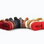 Waxed flat 8mm width 50-180cm cotton shoe laces 11 colors flat waxed shoelaces for leather shoes