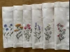 Wedding Custom Embroidery Cotton Embroidered Dinner Napkins with Embroidery Logo Table Napkin for Hotel Wedding Events Holidays