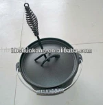 Wellness Cast Iron Dutch Oven With Lids And Legs