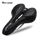 WEST BIKING Bike Soft Cushion Saddle Bicycle Seat Waterproof Cycling Saddle Professional Breathable Mountain Bicycle Saddle