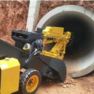 wheel loader used in pipe jacking machine and pipeline network