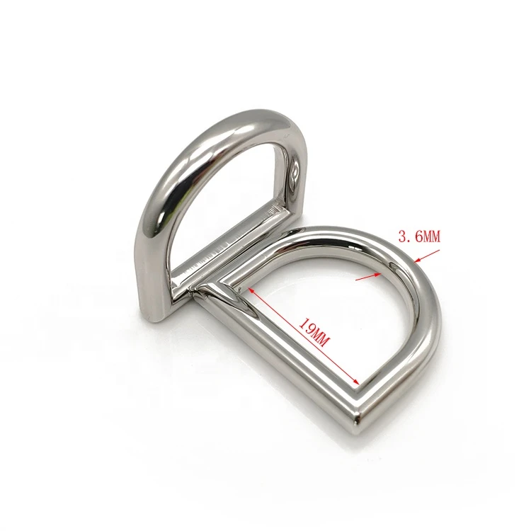 Wholesale 19MM Metal Round D Ring Buckles for Leather Accessories