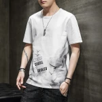 Wholesale 2021 New style fashion summer digital print round neck short sleeves Mens T-shirts