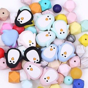 Wholesale Bulk Baby Teether Soft Food Grade Silicone Beads For Jewelry Making