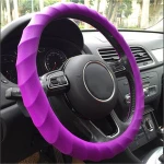 Wholesale car steering wheel cover Car Steering Wheel Cover Universal Anti-Slip Breathable Silica Gel Auto Wheel Cover