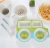 Import wholesale cartoon car shape biodegradable bamboo fiber kids dinner set children tableware 5 pieces set from China