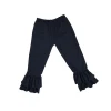 Wholesale Children Boutique Clothing Denim Icing Ruffle Pants Baby Clothes Children Ruffle Pants