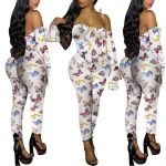 Wholesale clothing china womens apparel 2020 long sleeve print fall jumpsuits MZ_9501