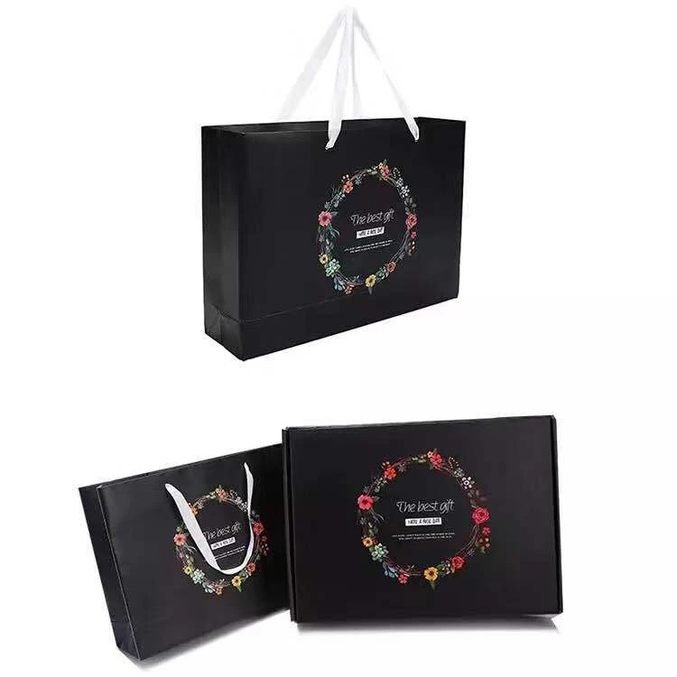 Wholesale custom  fruit tea green tea packaging box gift paper hand bag