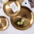 Import Wholesale customized gold environmental protection stainless steel plate dessert dish western food plate from China