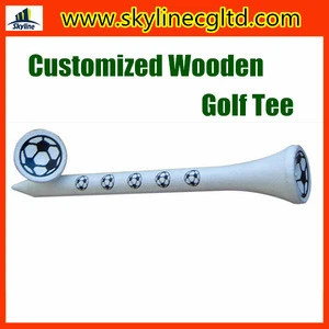 Wholesale Customized Wooden Golf tee/Printed Golf Tee