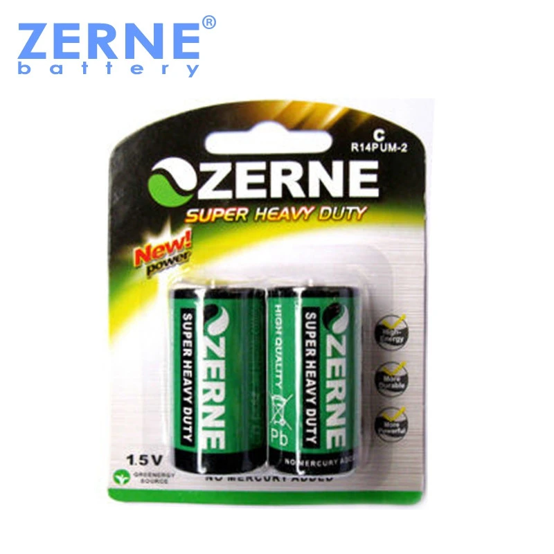 Wholesale d size r20p battery 1.5v zinc carbon primary dry cell battery in Foshan factory
