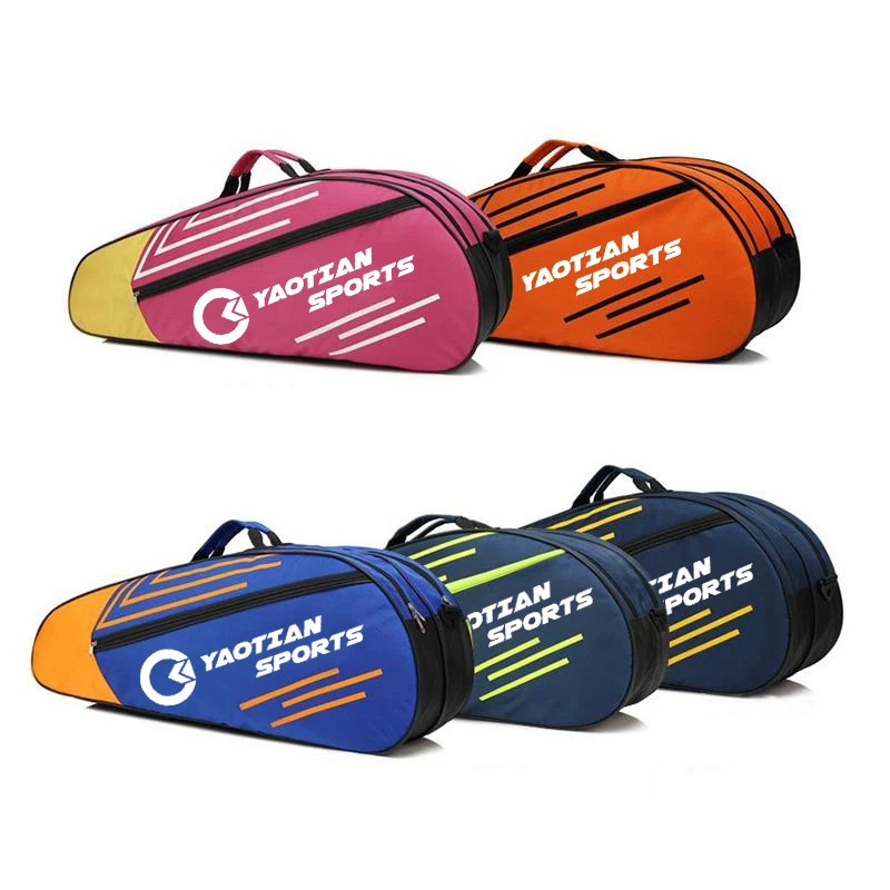 wholesale factory price custom made OEM 6-pack tennis racquet holder bag