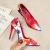 Import Wholesale fashion pointed floral thin heels mature sexy stilletos high heel shoes from China