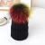 Import Wholesale fashion women big fur pom pom knit winter custom beanie hat from China