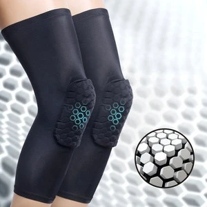 Wholesale Hot Sale Basketball Anti-Slip Honeycomb Warm Leg Protectors Elastic Outdoor Sports Anti-collision Knee Pads