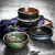 Import Wholesale Hot Sale Chinese 4.5 inch Ceramic Black Small Porcelain Round Noodle Soup Rice Bowl from China