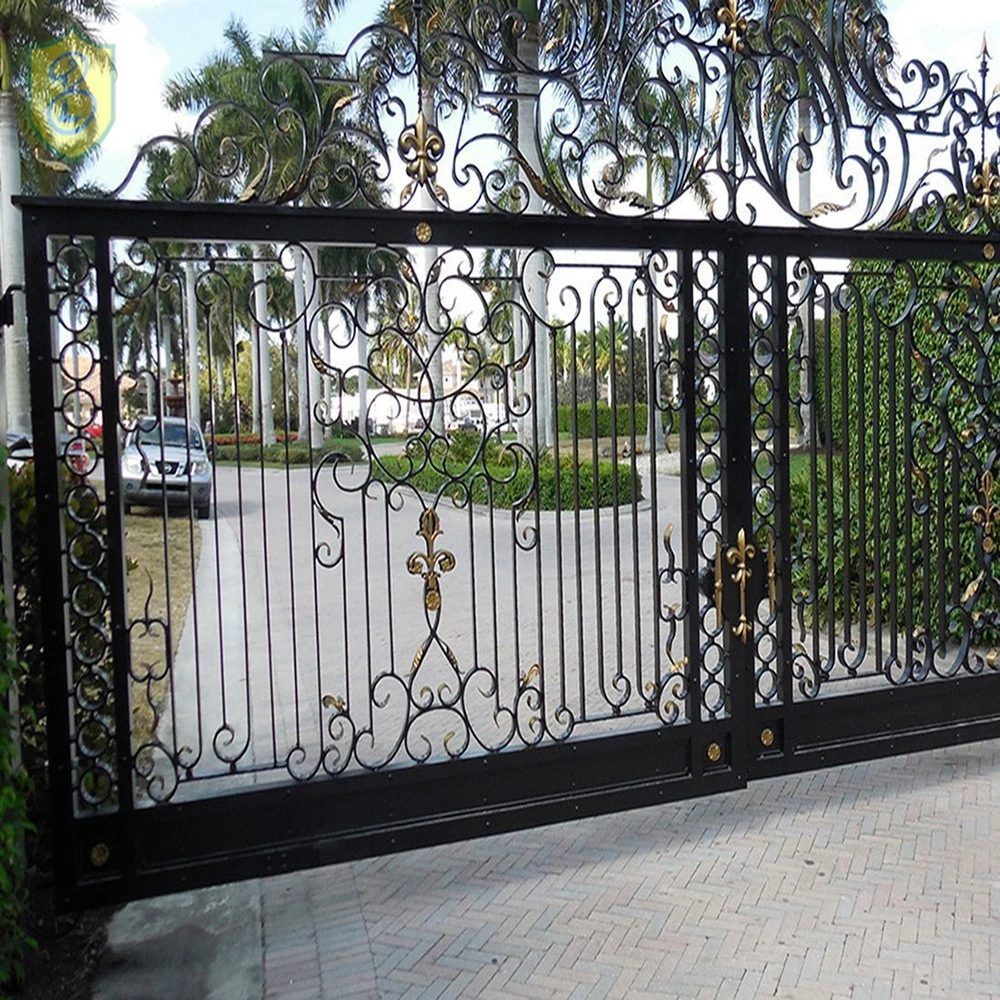 Wholesale Iron Fence High Quality Cheap Wrought Iron Fence Panel Iron Mesh Fence Gate