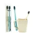 Import Wholesale low MOQ biodegradable organic charcoal suree 2 in 1 wheat straw toothbrush head in stock from China