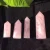 Import Wholesale Natural Rose Pink Wand Quartz Obelisk Healing Rose Quartz Crystal Point from China