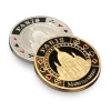 Wholesale New Metal 40mm Enamel Gold Silver Plated Iron Blank Custom Poker Chips