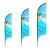 Import Wholesale outdoor advertising event sign custom 2.4m 3.5m 4.8m beach feather flag banner pole from China