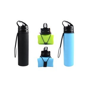 Wholesale Outdoor Collapsible Silicone Squeeze Foldable Sports Water Bottle xbottle sports bottle