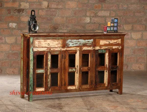 Wholesale Rustic Reclaimed Wood Furniture/Wooden Buffet Sideboard
