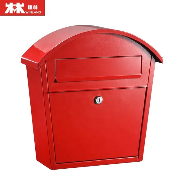 Wholesale Waterproof Durable Galvanized Steel Wall Mount Mailbox Letter Box Mail Box Post box