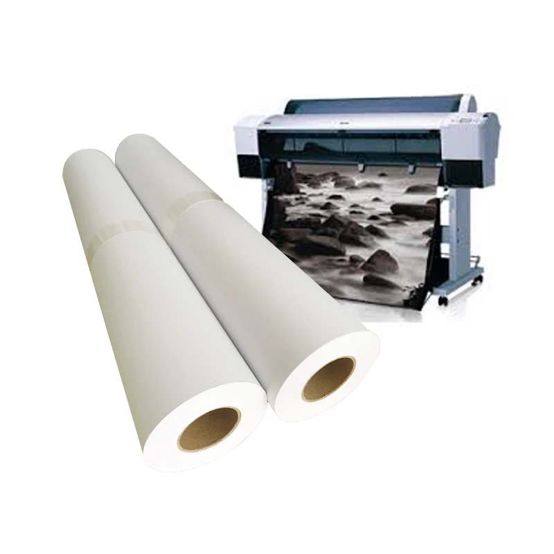 Wholesale Wide Format Matte Coated United Office Photo Paper Roll, Waterproof Plotter Printing Paper