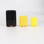 Wholesales Empty 15ml 15g transparent black white twist sunscreen stick glue stick balm container oval deodorant