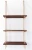 Import Wholesales hanging storage shelf 3 tier wall shelves with jute rope from China