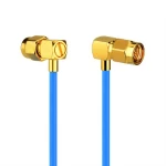 with SMA male and SMA bent male Low LossRG405 Coaxial Cable Assembly