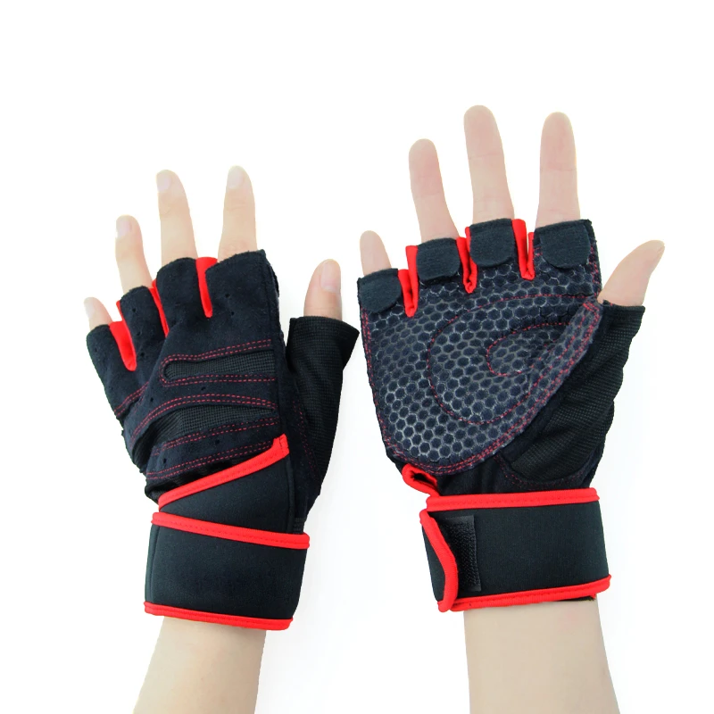 Women And Mens Breathable Fitness Bike Exercise Body Building Gloves Workout Weight Lifting Training Gym Sport