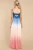 Import Women Fashion Casual Gradient Color Long Dresses Maxi Casual 2021 Beach Dress from China