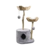 Wooden Cat Tree Tower Modern Cat Condo Solid wood Cat Scratcher Tree House