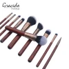 Wooden handle remarkable makeup brush set, professional brush kits