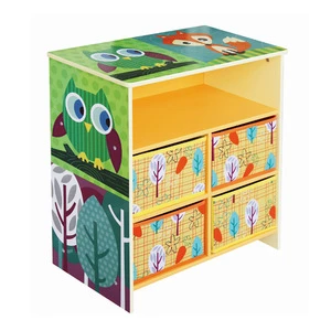 Wooden kids toy cabinet toy storage organizer shelf