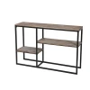 Wooden Metal Frame 3-Level Entrance Console Table