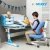 Wooden multi-functional childrens study table with adjustable height
