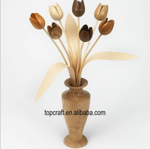 wooden vase for flower