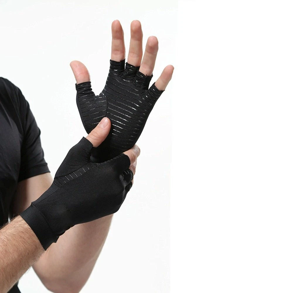 Wrist Brace Comfortable Anti-Slip Cycling Riding Sport Half Finger Gloves