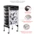 Import X11-6 Beauty sliver hair hairdressing lock white tray salon stations trolley cart with drawer from China