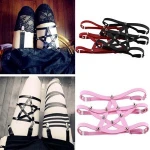 X64749A Five-pointed Star PU Leather Rivet Stud Thigh Garter Belt