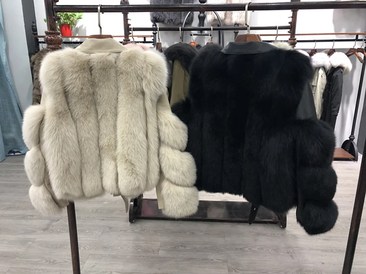 Y8030   fake fox fur rope winter jackets women coats leather fur jacket