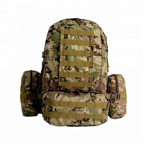 YAKEDA 55L CP camouflage outdoor travel camping detachable combination military tactical backpack