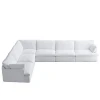 YASITE New Design Living Room Couch Sofa Set Modern Modular White Sectional Cloud Corner Sofa